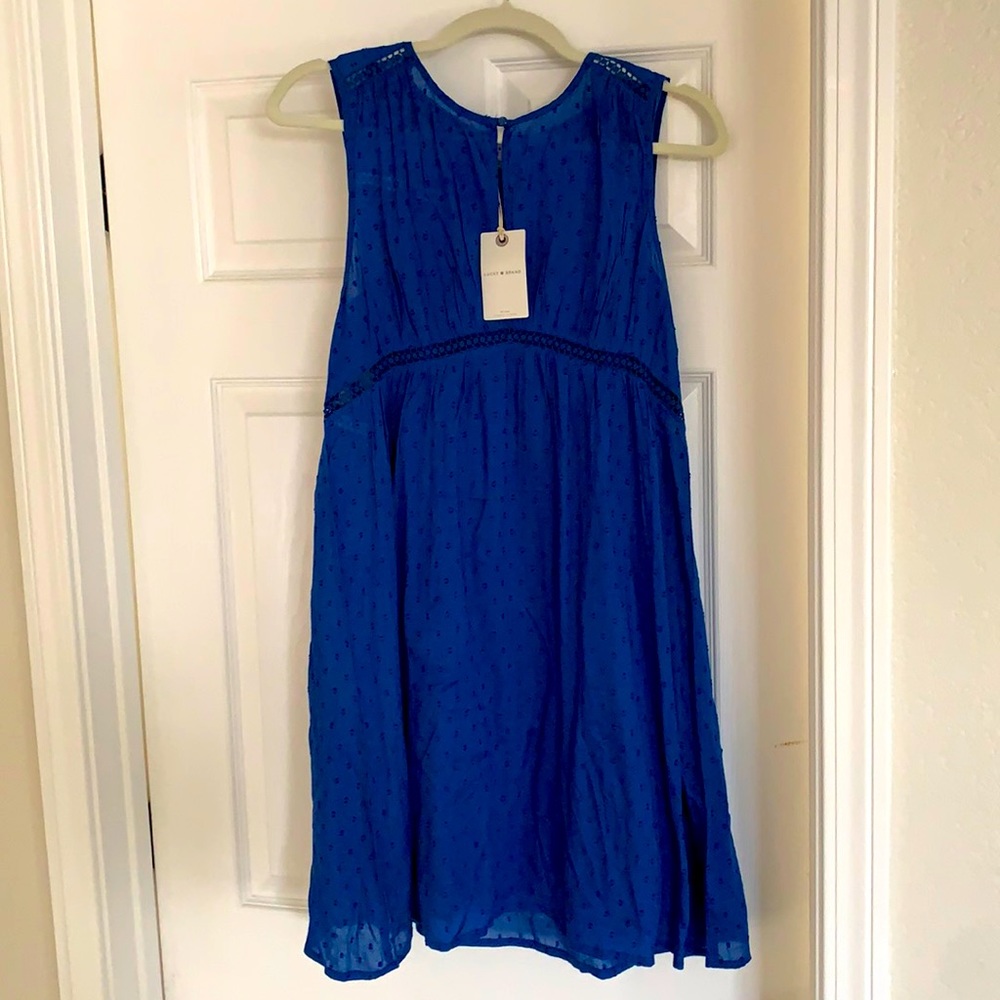 Lucky Brand Blue Eyelet Dress | Small | New